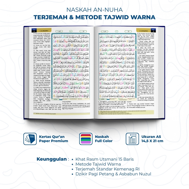 Product image Gema Risalah - Al Quran Custom Desain Kids Ukuran A5 Terjemahan Perkata Latin DUK-06 An Nuha