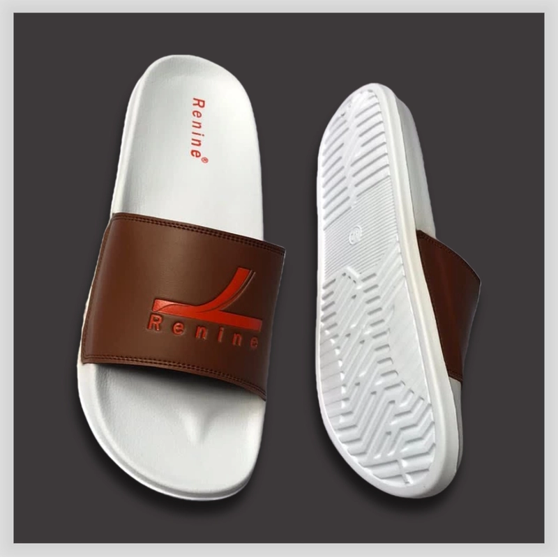 Product image RENINE - RENINE Sandal Slide Pria Flip Flop Basic Brown 39 Brown