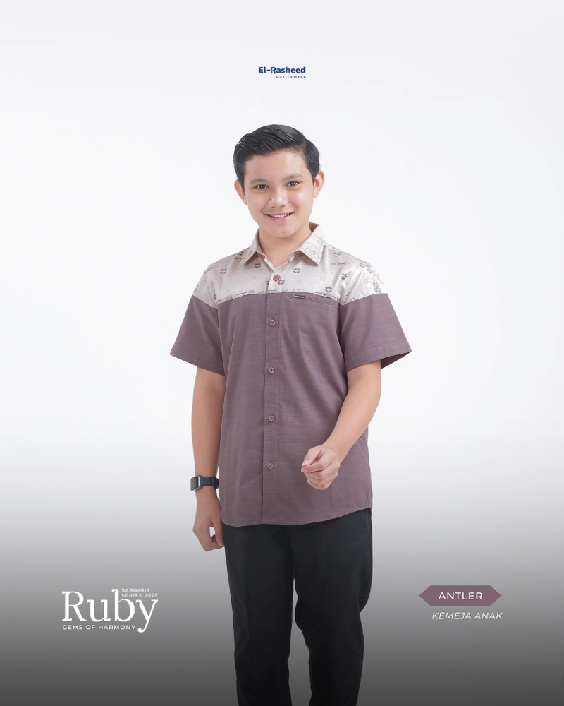 Product image Yasmeera Official - Sarimbit 2025 Ruby Series Warna Antler XS KMJ ANAK SS