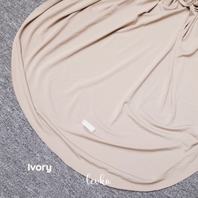 Product image Leika - LEIKAHIJAB - HIJAB INSTAN OVAL PREMIUM / HADEEQA SHAWL HIJAB INSTAN JERSEY PREMIUM/ WARNA IVORY