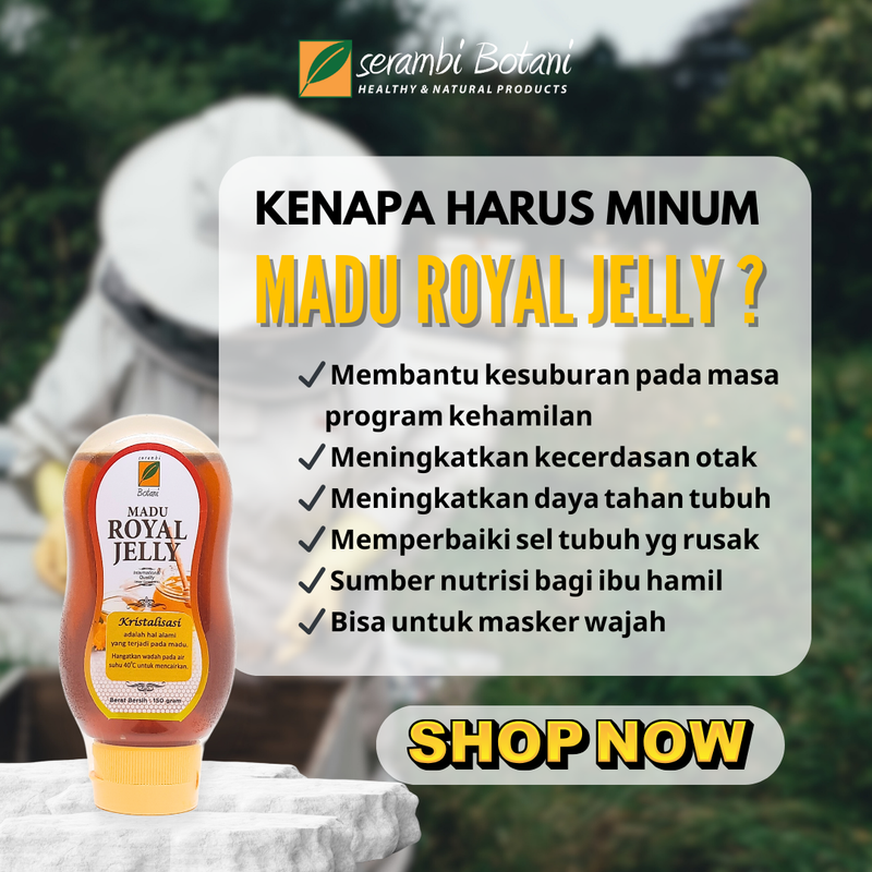 Product image SERAMBI BOTANI - Madu Royal Jelly Promil Asli Murni Standar Internasional 150gr Madu RJ 150gr