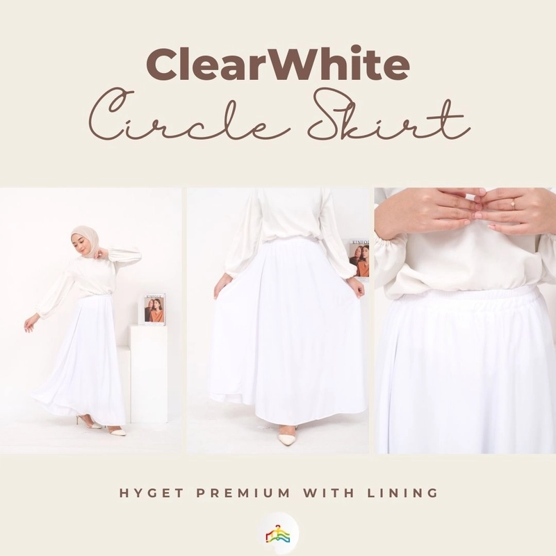 Product image Modesee - Circle Skirt Allsize Clear White