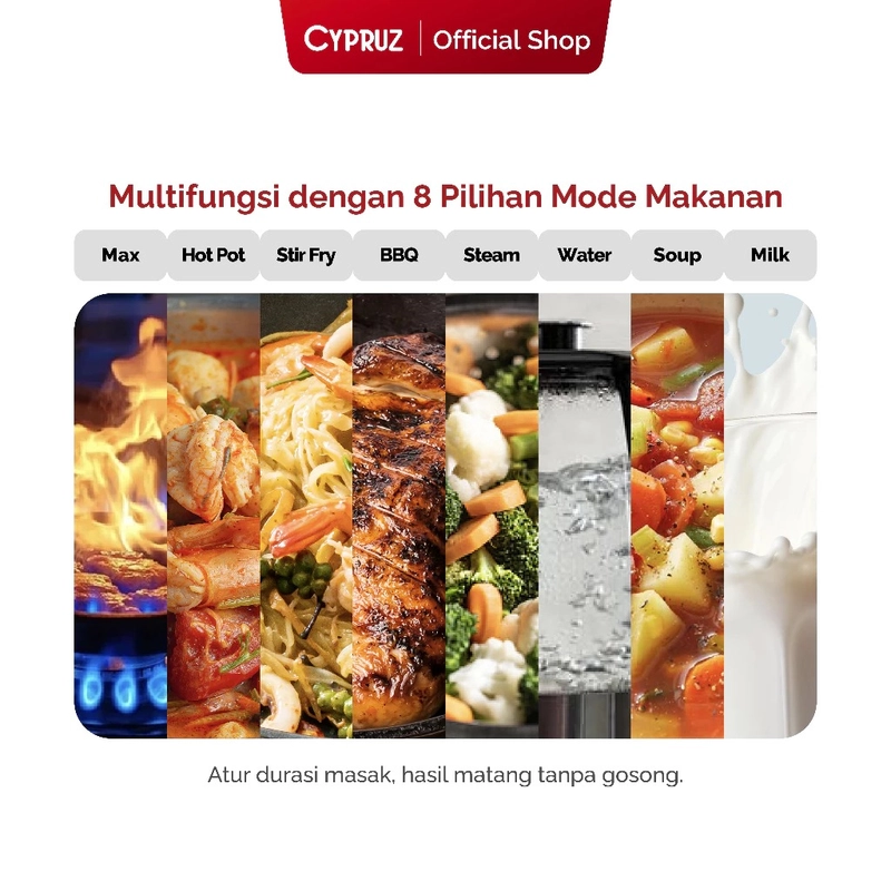 Product image Cypruz Official - Cypruz Kompor Listrik Induksi Digital Low Watt Portable Induction Overheat Protection KL-0075 XL HITAM