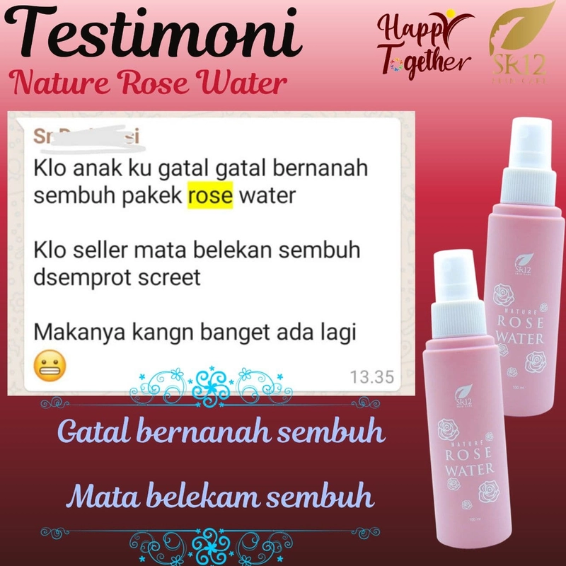 Product image SR12 Nature Rose Water Face Spray Makeup Tahan Lama Kulit Makin Cerah 100 ml Rose Water