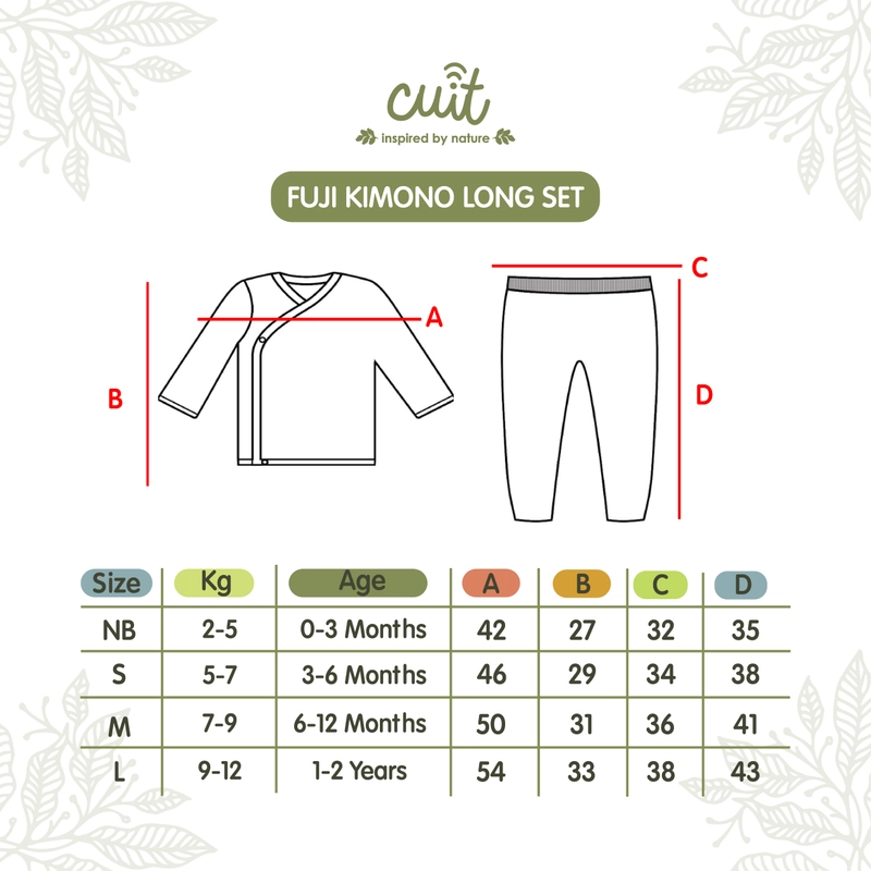 Product image CUIT MINIMALIST 3 - Fuji Kimono Long Set 0 - 24 Bulan NB Taupe Dream