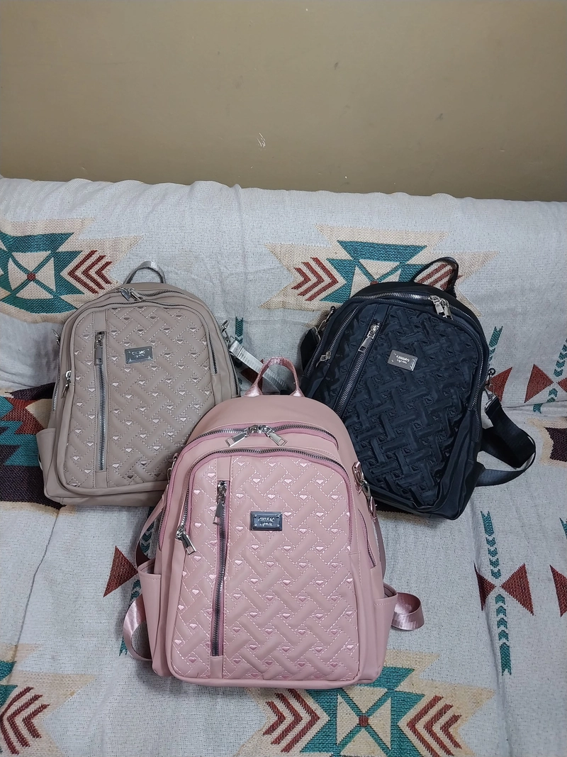 Product image CBL - Ransel SHAFIRA - Tas Ransel Backpack Wanita Bordir Waterproof Bahan Nilon Premium Double Tali Untuk Small_Medium Coklat_Mocca