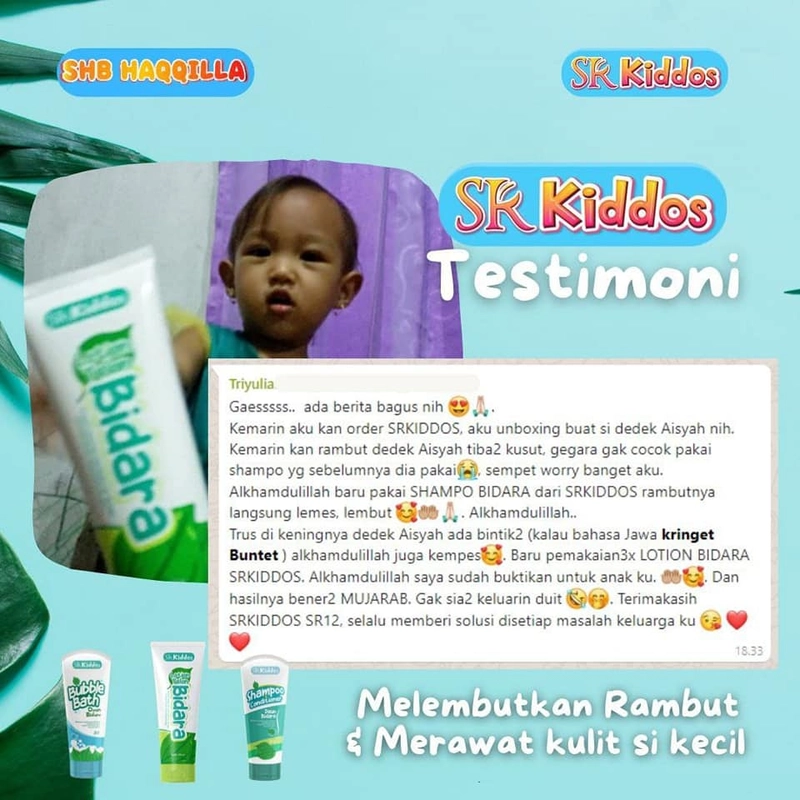 Product image SR12 Jatim - Baby Care Package SRKiddos Shampoo & Conditoner Sabun Mandi Bayi Lotion Telon Bayi 300 ml Bubble Bath