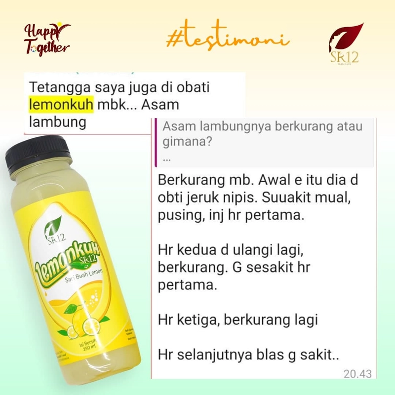 Product image SR12 Lemonkuh Sari Buah Lemon Peras Untuk Meningkatkan Kekebalan Tubuh 250 ml Lemonkuh