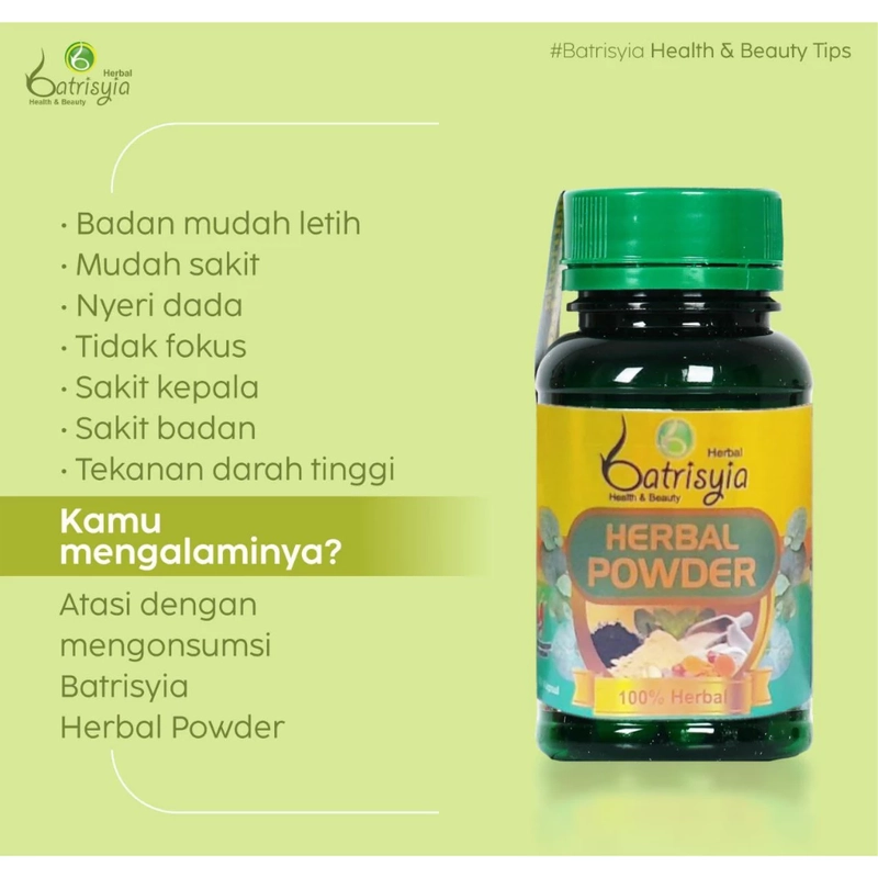 Product image Batrisyia - Herbal Powder 90 Kapsul Hijau