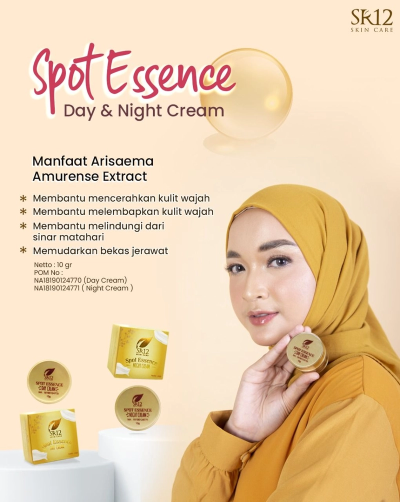 Product image SR12 Spot Cream Essence Day Dan Night Memudarkan Flek Hitam 10 gr Night