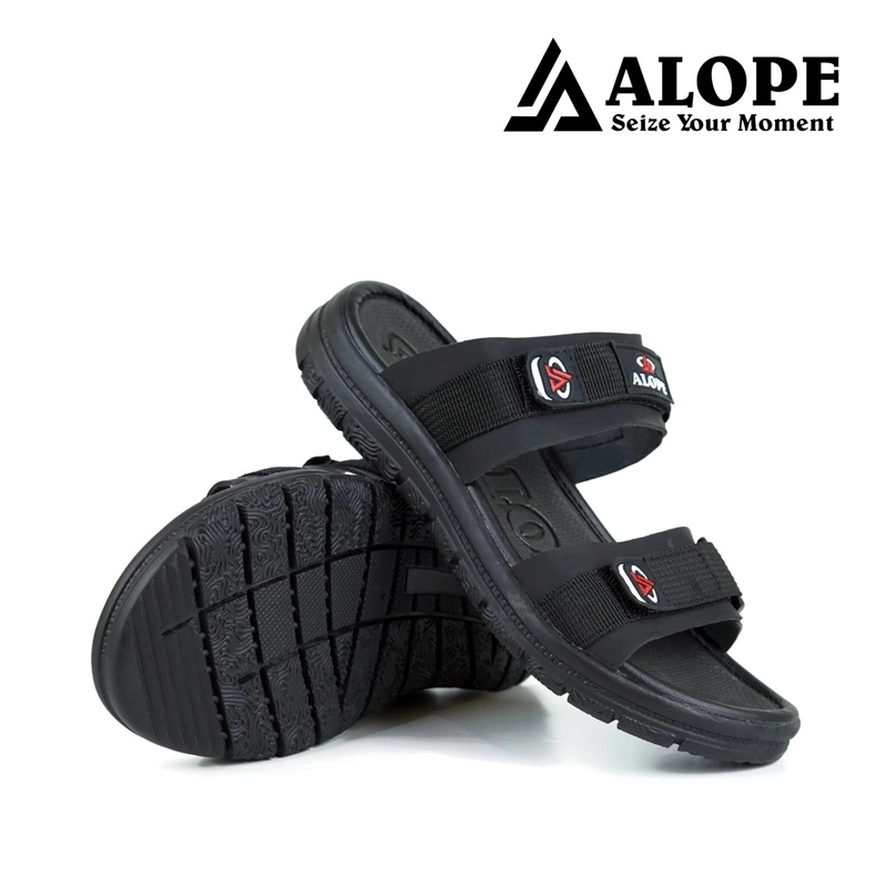 Product image ALOPE OFFICIAL - BUY 1 GET 1 SANDAL ALOPE SANDAL WILDER CASUAL SANDAL GUNUNG TANPA PENGAIT BELAKANG 39 Hitam