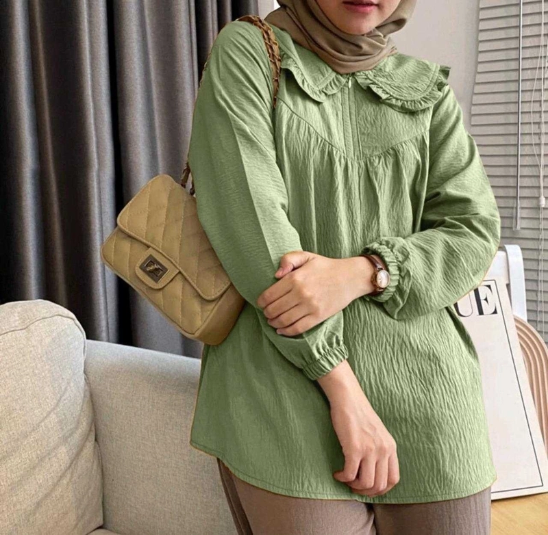 Product image astro - blouse wanita REGOZ realpict L fit to XL sage