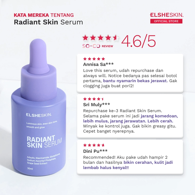 Product image ELSHESKIN - ElsheSkin Radiant Skin Serum 30ml 30ml niacinamide