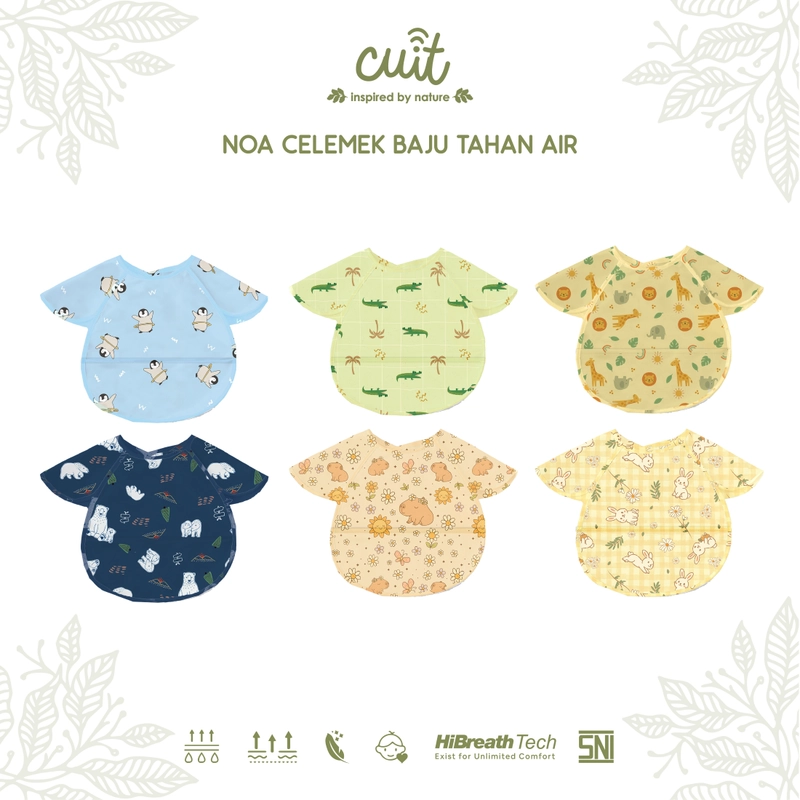 Product image Kintakun Baby - KINTAKUN BABY X CUIT Celemek Baju Tahan Air dengan kantong - Bibs Waterproof Noa Bibs Noa Snowy Bear