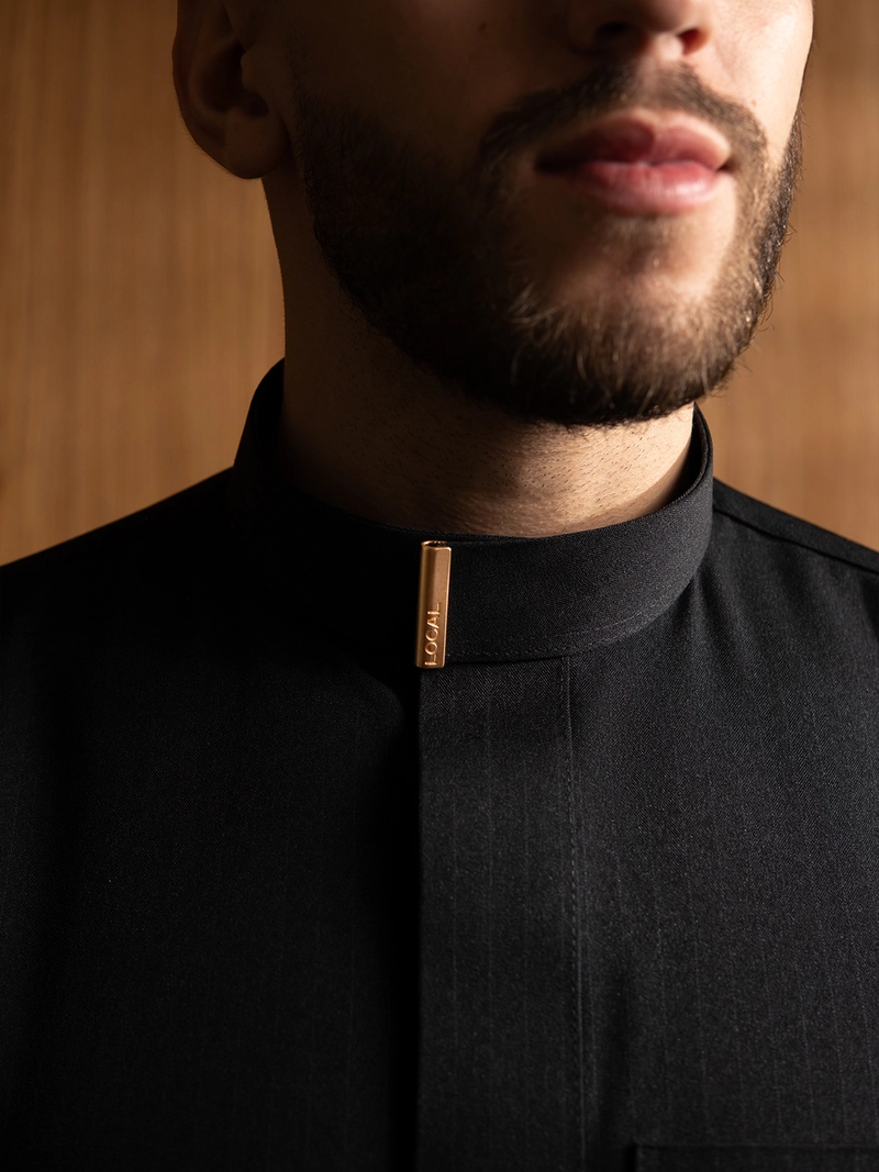 Product image Local Project - Fahd Dramatic Black - Jubah Pria Dewasa Gamis Lengan Panjang S Hitam