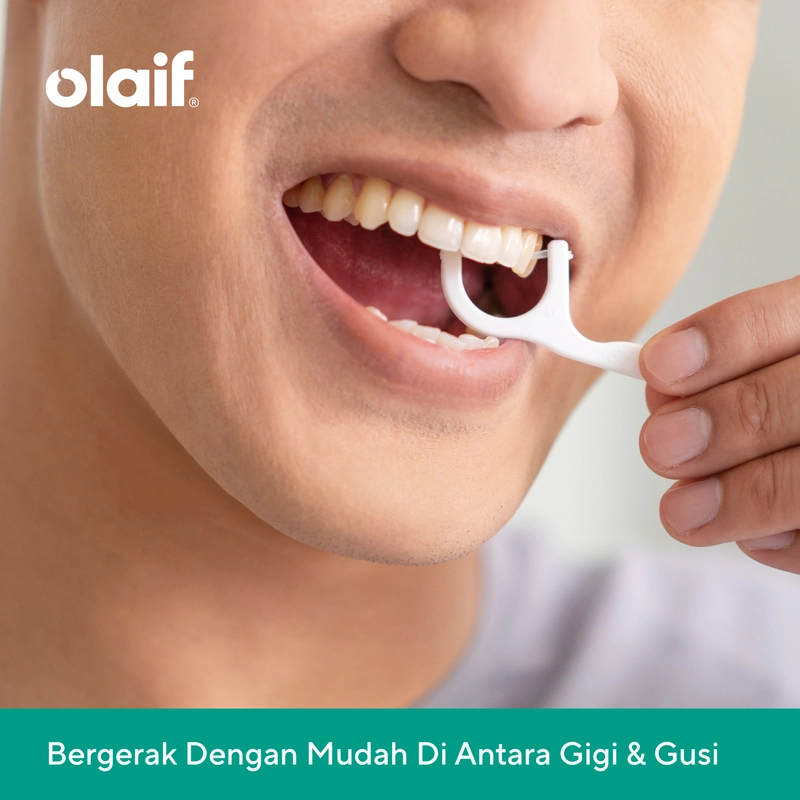 Product image Olaif Ultra Floss Toothpick - Tusuk Gigi Floss - 50pcs 50 Pcs Putih