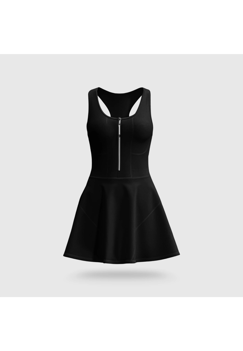 Product image Youhave - Tennis Dress White Sport Setelan Pakaian Olahraga Jumpsuit Sportwear Set Wanita Y00011 M BLACK