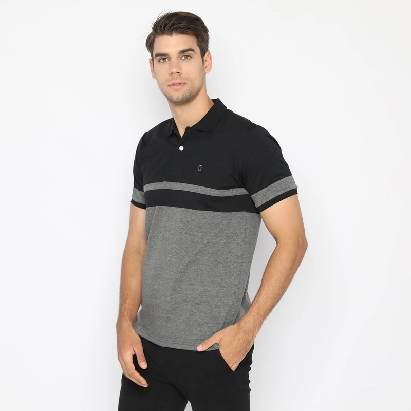 Product image MATSUDA APPAREL - MATSUDA Kaos Polo Shirt Pria Kerah Kamisu M (LD 104 CM) BLACK