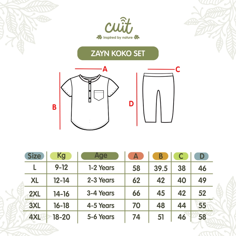 Product image Kintakun Baby - [RAYA SERIES] KINTAKUN BABY X CUIT Zayn Baju Koko Set Anak Laki-laki Tangan Pendek Celana Panjang 1 L (1-2 Tahun) Beach Sand