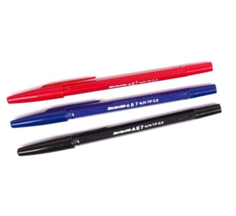 Product image Bintang Terang ATK - PEN PULPEN STANDARD AE7 / AE-7 (1 Pack isi 12 Pcs) AE-7 Hitam