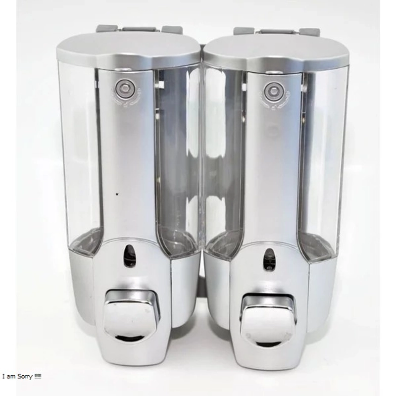 Product image Dispenser Sabun Cair Dan Tempat Sampo 2 Tabung A134 SILVER