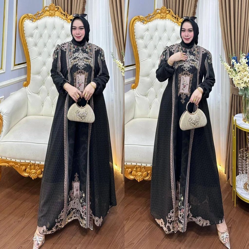 Product image Khisna collection - Drees Sulthan Syifa no hijab Ld110 Hitam