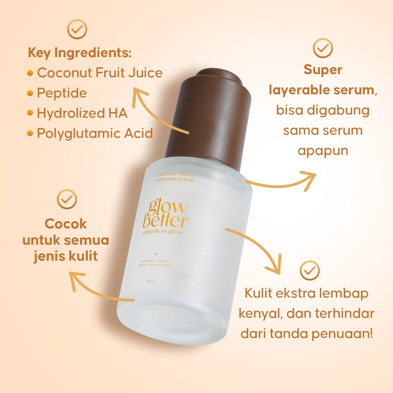 Product image Glow Better - Effortless Glow Coconut Juice Hydrating Serum 30 ml Serum