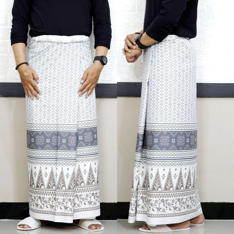 Product image Kois Batik - Sarung Batik Pria Dewasa Modern Terbaru Free peci rajut motif Sulton Sarung Dewasa Sulton putih