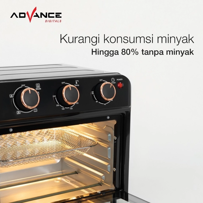 Product image Advance Digitals Indonesia - Air Fryer Oven ADF-160AW 16 Liter Multifungsi Untuk Memasak Dan Memanggang - Default