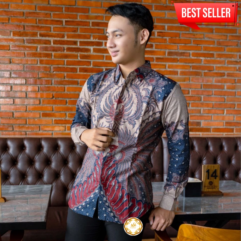Product image Rambe Batik Indonesia - Kemeja Batik Size M L XL XXL Kualitas Sekelas Butiq Terbaru A8 XL Motif B