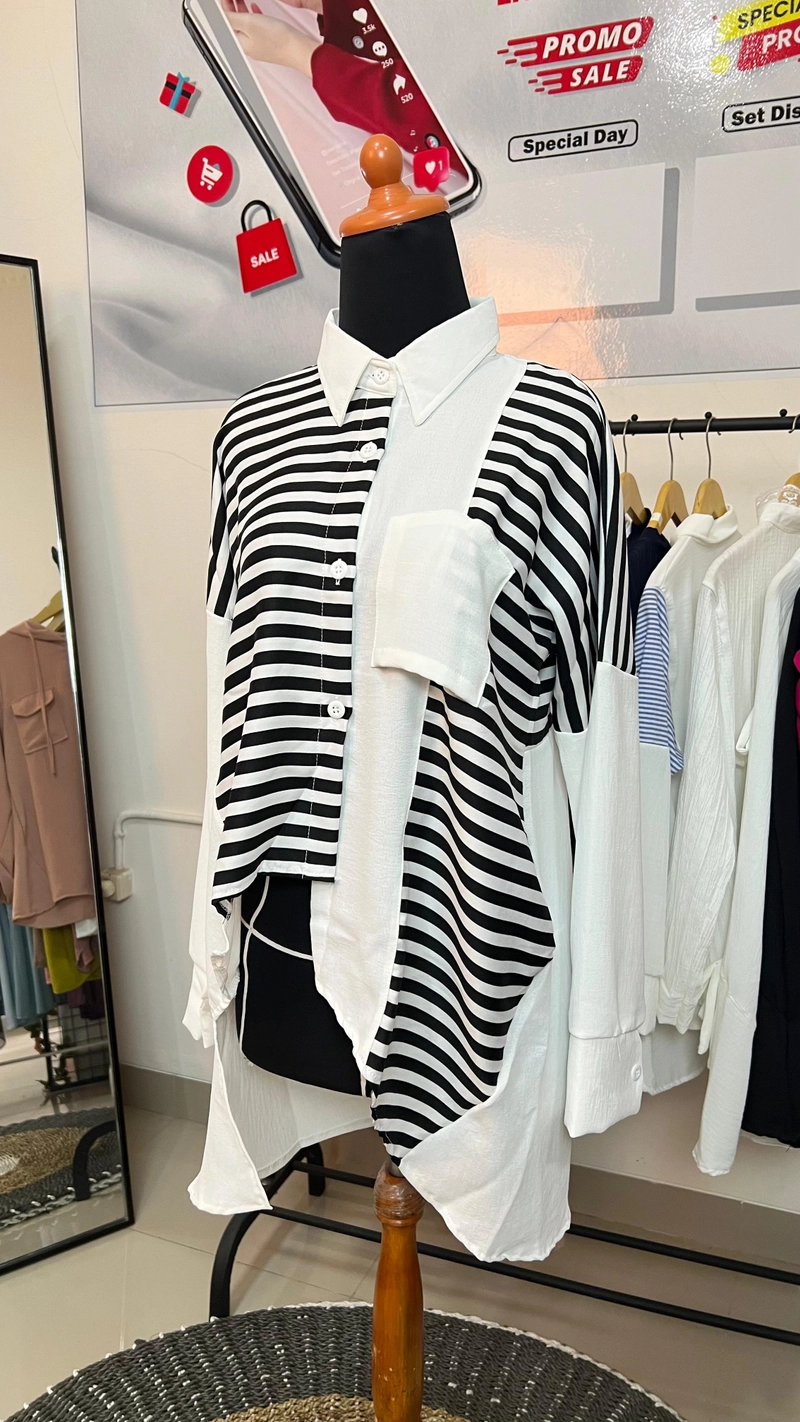 Product image Sseolshop - Ophira Shirt Wanita Terbaru L BW