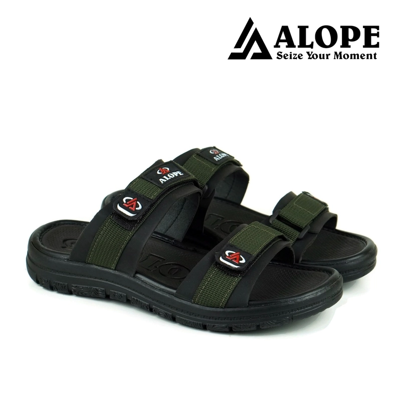 Product image ALOPE OFFICIAL - SANDAL WILDER ALOPE PRIA WANITA BAHAN TEBAL ANTI LICIN SIZE DEWASA 39 SAMPAI 43 39 ARMY