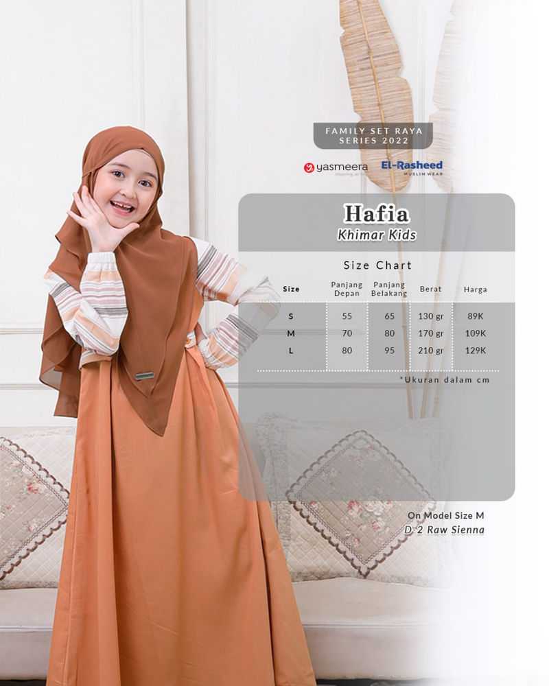Yasmeera Official - Khimar Hafia Anak S IRISH CREAM