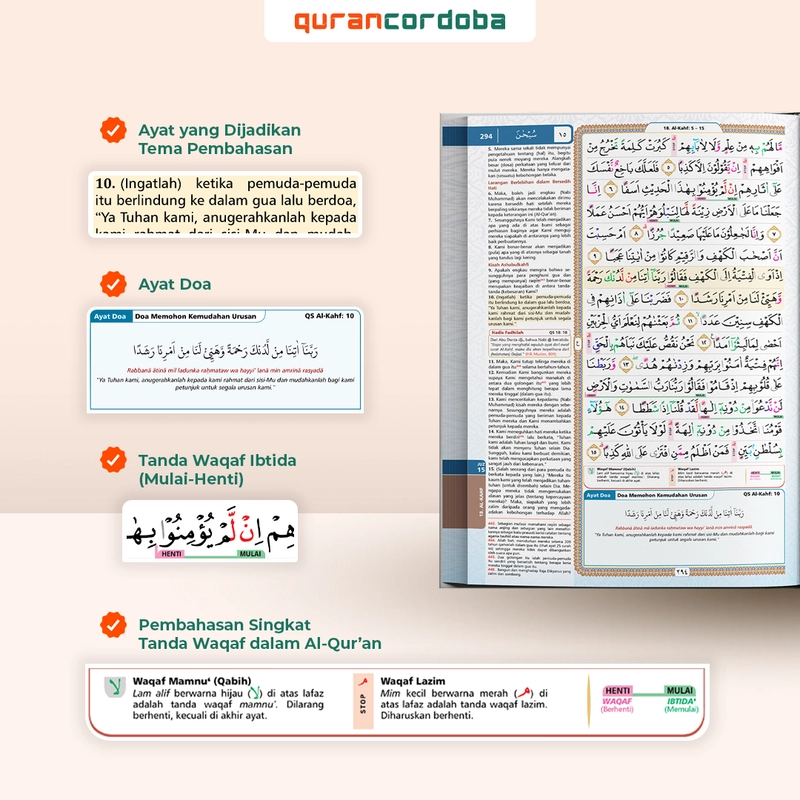 Product image Cordoba - Al Quran Doa dan Zikir A5 Dilengkapi Ayat Doa Hadis Doa Asmaul Husna A5 Random
