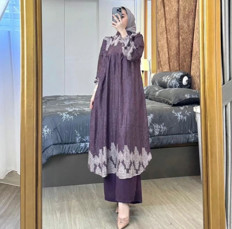 Product image Kois Batik - New long set alfia Allsize Alvia lavender