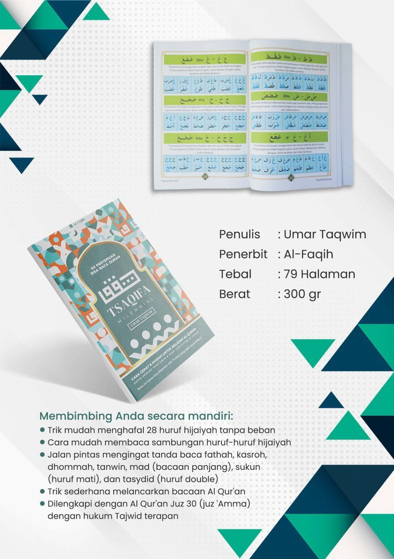 Product image Al Akram Tangerang - Buku Tsaqifa Milenial 300 gram biru