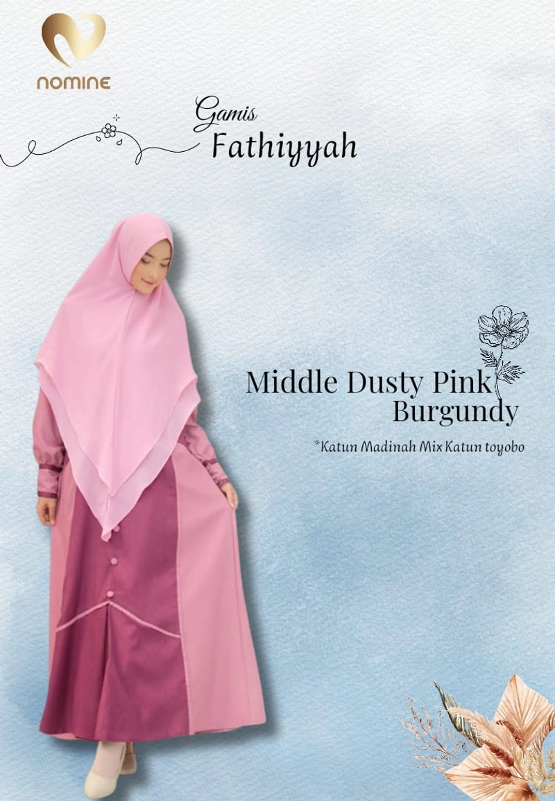 Product image Nomine - Fathiyyah S DustyPink-Burgundy