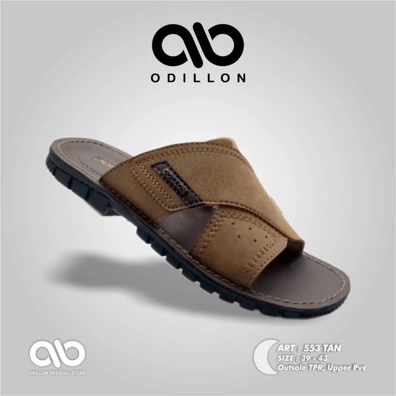 Product image Odillon - Odillon - 553 / Sandal Slip On Pria Casual 39 TAN