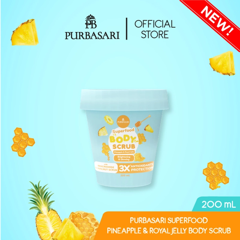 Product image Purbasari - SUPERFOOD BODY SCRUB 200ML PINEA & ROYAL