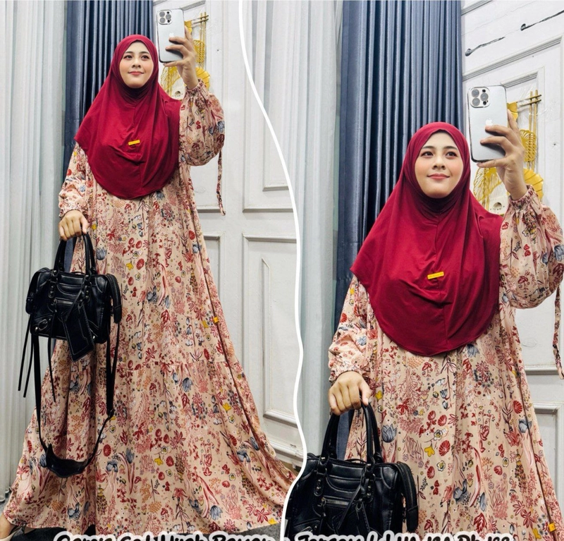 Product image Khisna collection - New set hijab motif kekinian Lavanya jumbo standar Standar 1