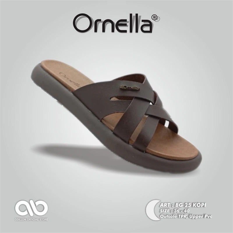 Product image Odillon - Ornella - BG 25 / Sandal Slip On Wanita 36 COFFEE