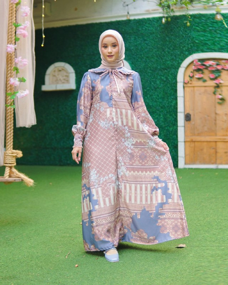 Product image byLayna Official - Baju Gamis Wanita Daniella Dress XXXL Brown Grey