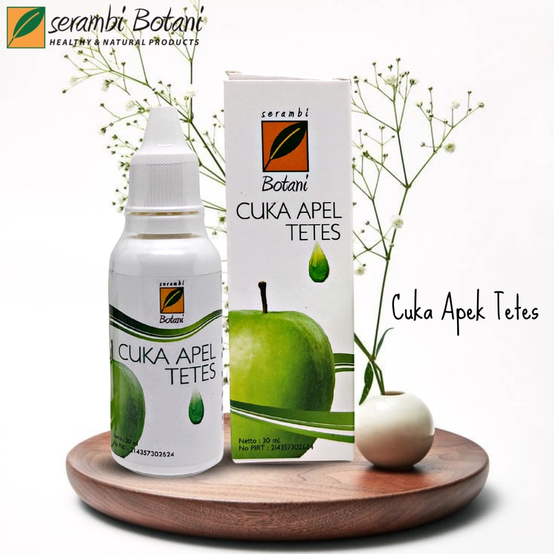 Product image SERAMBI BOTANI - Cuka Apel Tetes - Obat Kolesterol dan Asam Urat 30ml Cuka Apel Tetes