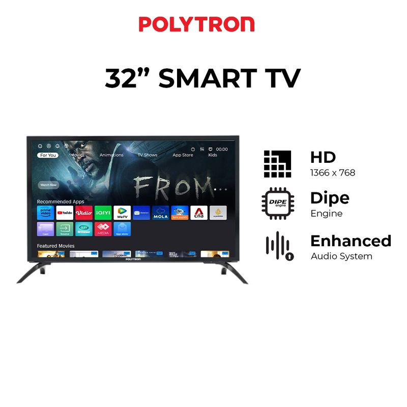 Product image UTAMAMEGA - TV Smart Digital 32 Inch Polytron PLD 32CV1869 (PLD32CV1869) Type PLD 32CV1869
