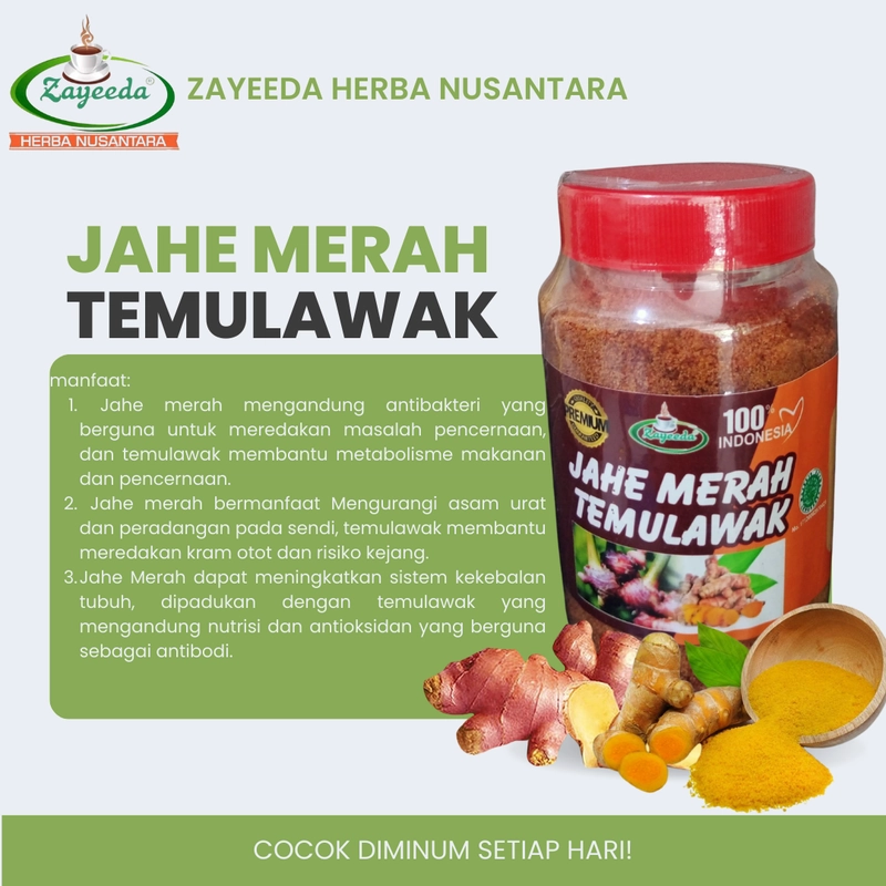 Product image ANNISA HERBAL - Minuman Jahe Merah Temulawak 200 gram coklat