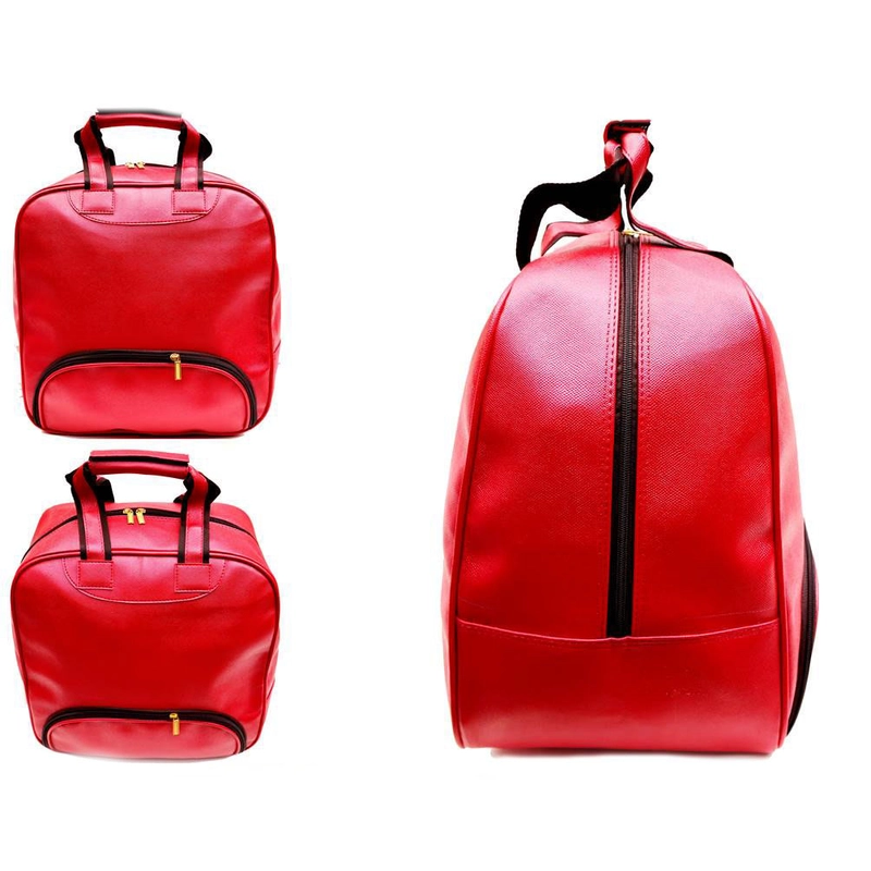 Product image Lanc Fashion - Tas Mudik Organaizer Jumbo Kulit traveling Klasik Big Vein Warna MERAH