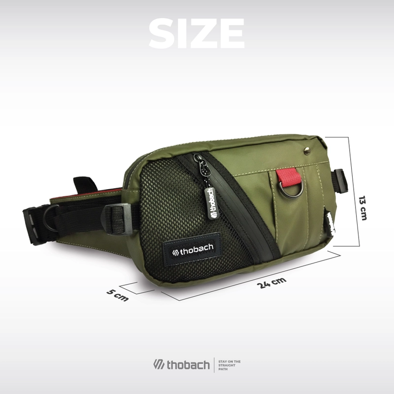 Product image Thobach official - THOBACH Waistbag Anti Air Waterproof RENZO 200 gr Army