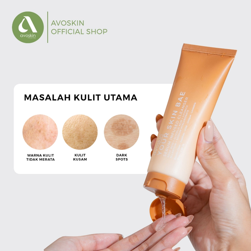 Product image AVOSKIN OFFICIAL - YSB Serum Infused Cleanser Kojic Acid + Glycolic Acid + Licorice + Allantoin + Sodium Hyaluronate 100 ml Serum Infused Cleanser Kojic Acid