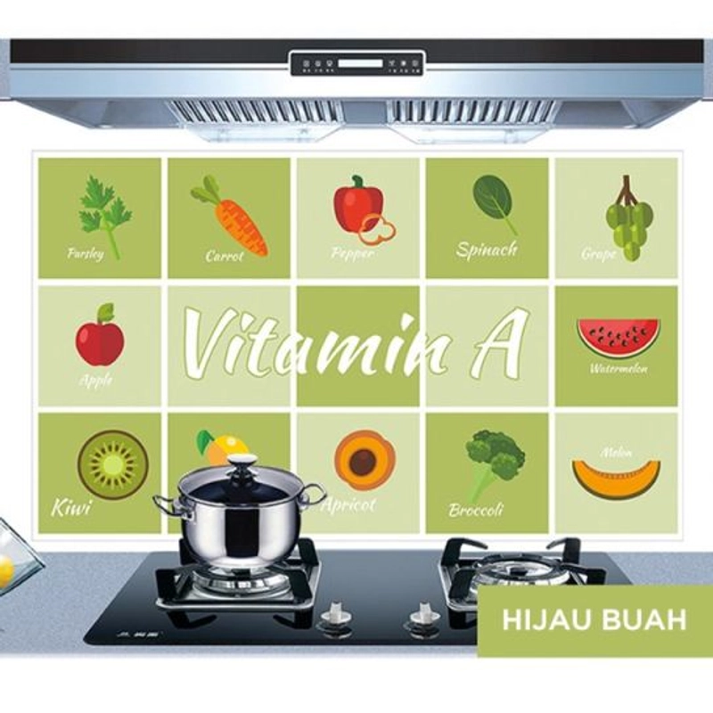 Product image Fafa Sticker Dinding Dapur Wall Stiker Anti Air Minyak Dan Api Sticker Hijau
