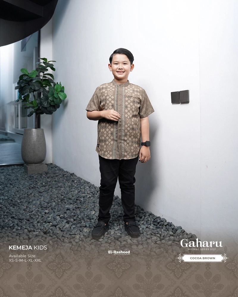 Product image Yasmeera Official - SARIMBIT 2027 GAHARU SERIES WARNA COCOA BROWN XS KOKO ANAK